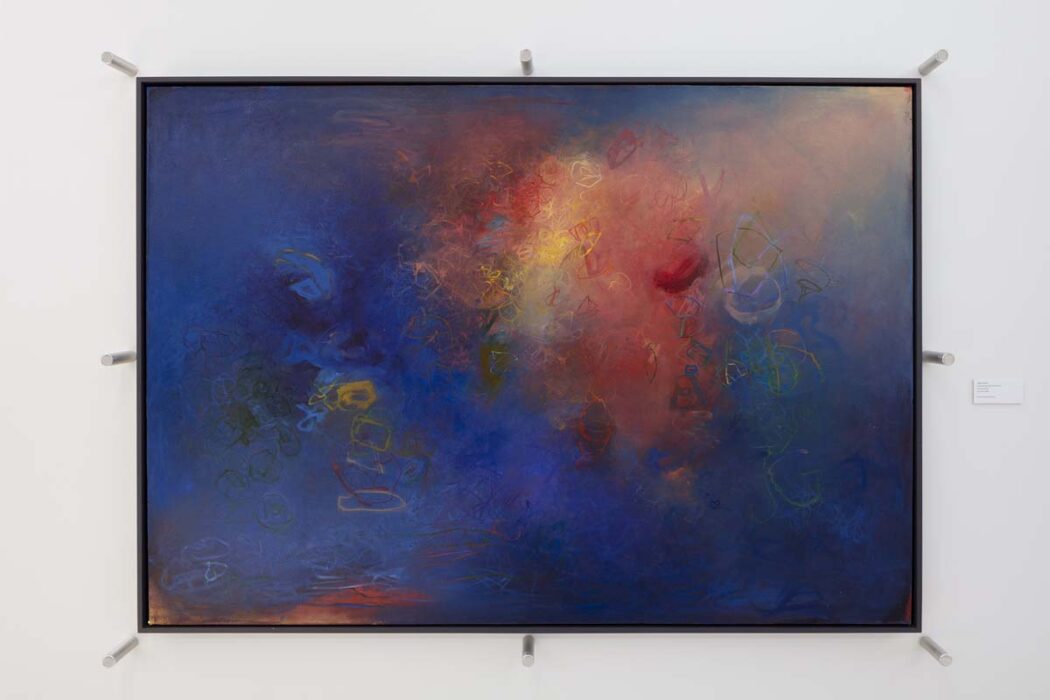 Sigrid Burton, Considering GBT, oil on canvas, 2018-19