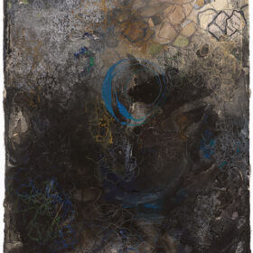 “After Chaos“, 19 x 14.5 inches, mixed media and collage on paper, 1991-2023